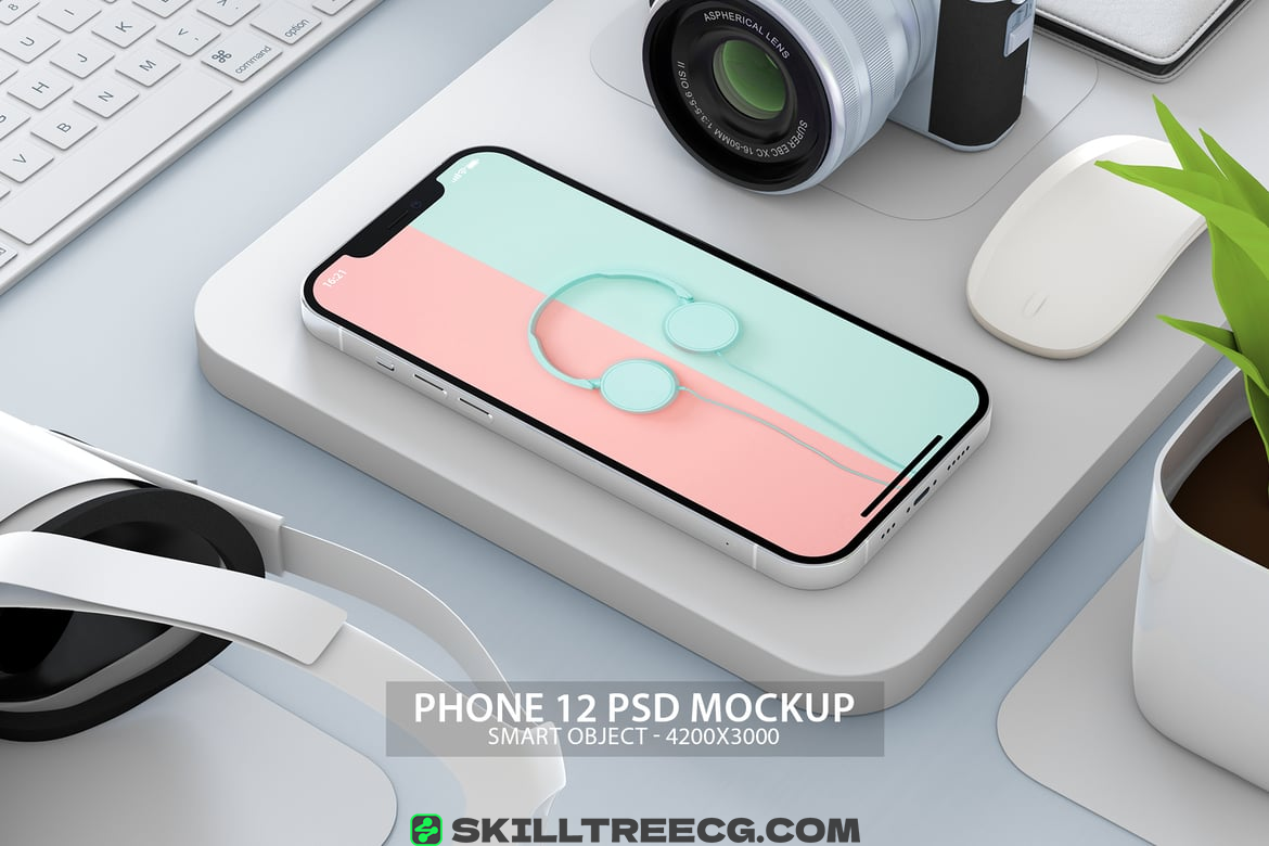 iPhone 12 Pro PSD Mockup（911032）-技能树